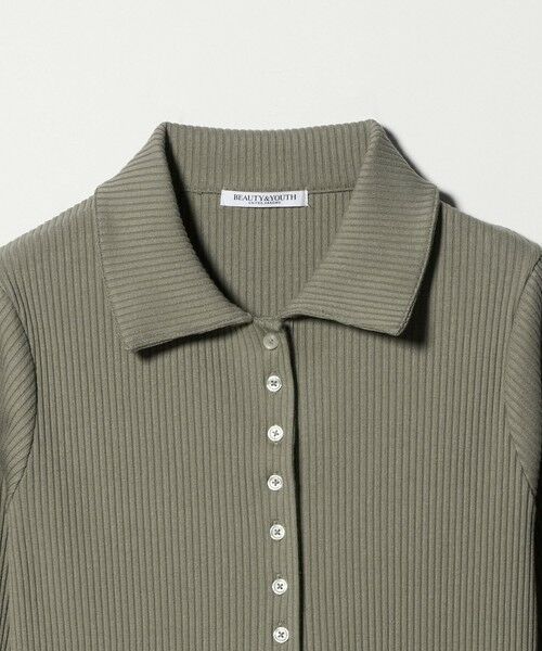 BEAUTY&YOUTH UNITED ARROWS / ビューティー&ユース ユナイテッドアローズ ロング・マキシ丈ワンピース | 【WEB限定】ポロカラー リブワンピース | 詳細26