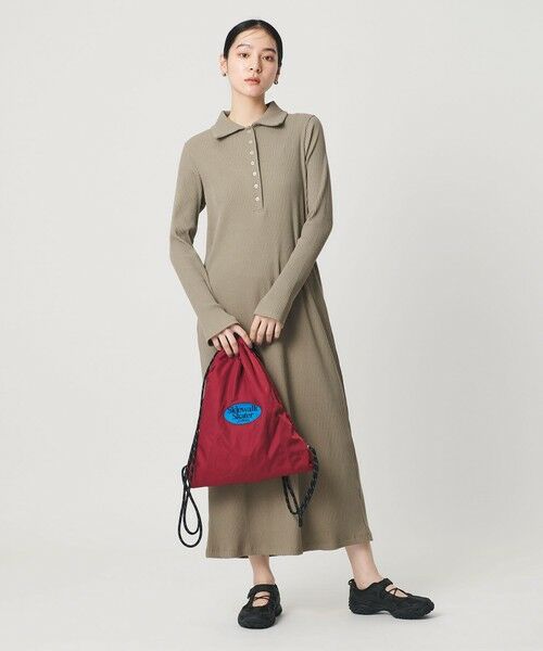 BEAUTY&YOUTH UNITED ARROWS / ビューティー&ユース ユナイテッドアローズ ロング・マキシ丈ワンピース | 【WEB限定】ポロカラー リブワンピース | 詳細22