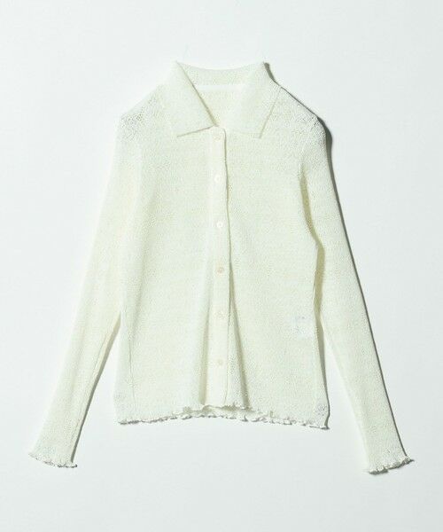 BEAUTY&YOUTH UNITED ARROWS / ビューティー&ユース ユナイテッドアローズ カーディガン・ボレロ | レースプリーツ シャツ ウォッシャブル | 詳細6