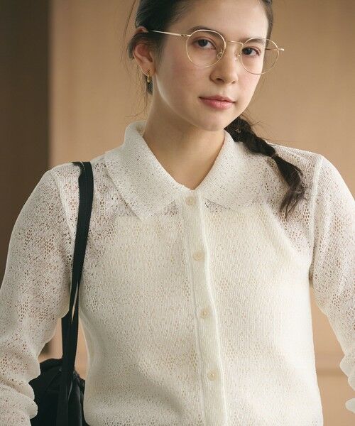 BEAUTY&YOUTH UNITED ARROWS / ビューティー&ユース ユナイテッドアローズ カーディガン・ボレロ | レースプリーツ シャツ ウォッシャブル | 詳細2