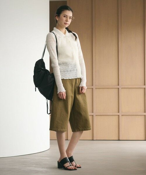 BEAUTY&YOUTH UNITED ARROWS / ビューティー&ユース ユナイテッドアローズ カーディガン・ボレロ | レースプリーツ シャツ ウォッシャブル | 詳細5