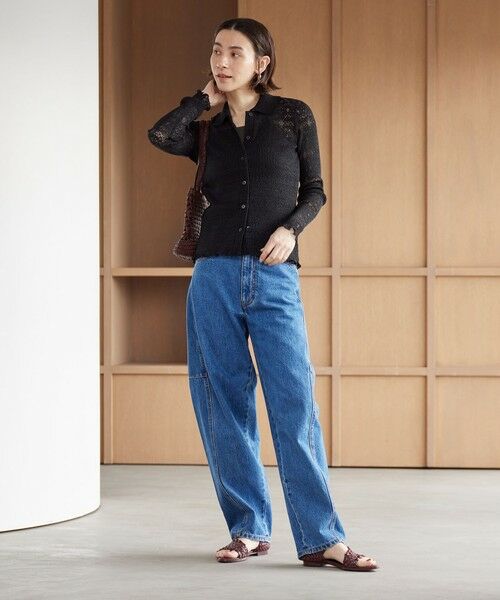 BEAUTY&YOUTH UNITED ARROWS / ビューティー&ユース ユナイテッドアローズ カーディガン・ボレロ | レースプリーツ シャツ ウォッシャブル | 詳細12