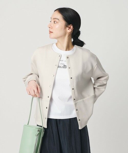 BEAUTY&YOUTH UNITED ARROWS / ビューティー&ユース ユナイテッドアローズ カーディガン・ボレロ | 【WEB限定】エアリーポンチ スナップボタンカーディガン | 詳細7