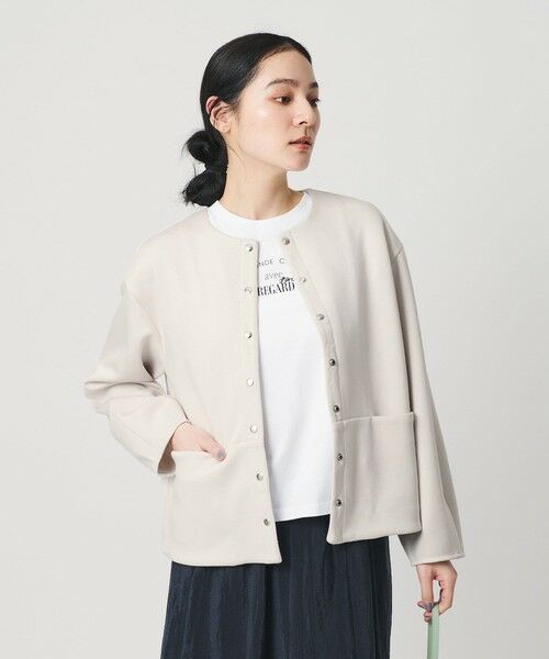 BEAUTY&YOUTH UNITED ARROWS / ビューティー&ユース ユナイテッドアローズ カーディガン・ボレロ | 【WEB限定】エアリーポンチ スナップボタンカーディガン | 詳細8