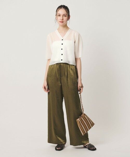 BEAUTY&YOUTH UNITED ARROWS / ビューティー&ユース ユナイテッドアローズ カーディガン・ボレロ | Vネック 畦ニット カーディガン ウォッシャブル | 詳細3