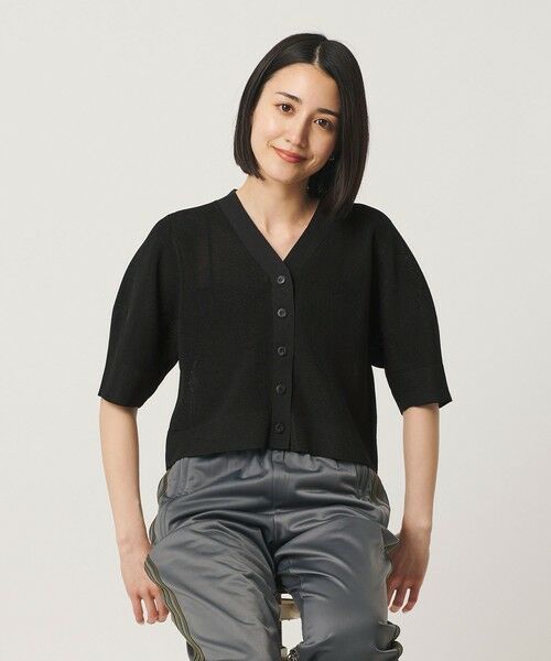 BEAUTY&YOUTH UNITED ARROWS / ビューティー&ユース ユナイテッドアローズ カーディガン・ボレロ | Vネック 畦ニット カーディガン ウォッシャブル | 詳細7