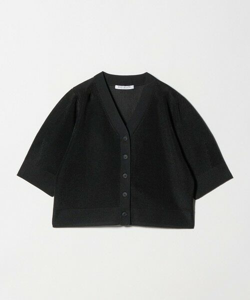 BEAUTY&YOUTH UNITED ARROWS / ビューティー&ユース ユナイテッドアローズ カーディガン・ボレロ | Vネック 畦ニット カーディガン ウォッシャブル（BLACK）