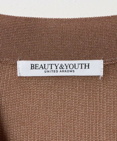 BEAUTY&YOUTH UNITED ARROWS / ビューティー&ユース ユナイテッドアローズ カーディガン・ボレロ | Vネック 畦ニット カーディガン ウォッシャブル | 詳細10