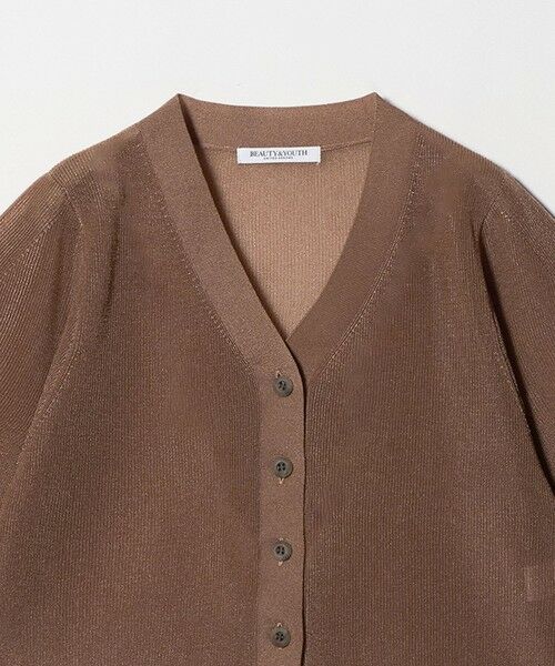 BEAUTY&YOUTH UNITED ARROWS / ビューティー&ユース ユナイテッドアローズ カーディガン・ボレロ | Vネック 畦ニット カーディガン ウォッシャブル | 詳細6
