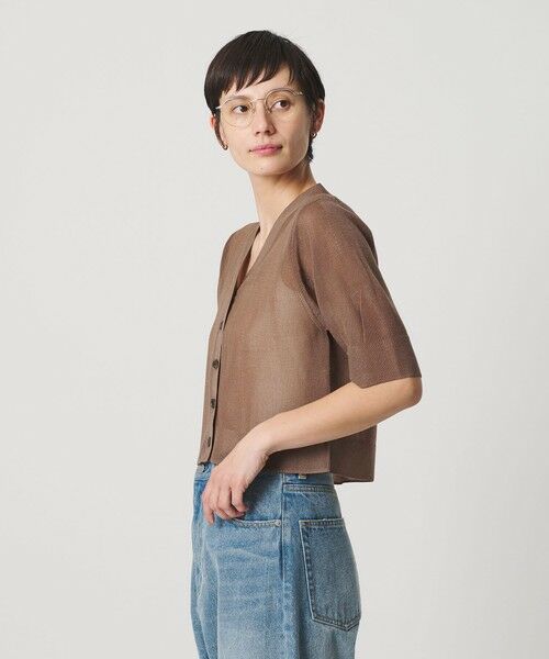 BEAUTY&YOUTH UNITED ARROWS / ビューティー&ユース ユナイテッドアローズ カーディガン・ボレロ | Vネック 畦ニット カーディガン ウォッシャブル | 詳細18