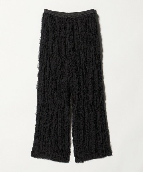 BEAUTY&YOUTH UNITED ARROWS / ビューティー&ユース ユナイテッドアローズ その他パンツ | ＜muller of yoshiokubo＞ラッフル シフォン パンツ（BLACK）