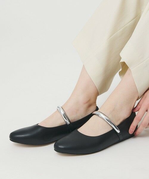 BEAUTY&YOUTH UNITED ARROWS / ビューティー&ユース ユナイテッドアローズ フラットシューズ | 【別注】＜MOHI...＞メタルバーベルト フラットシューズ | 詳細1