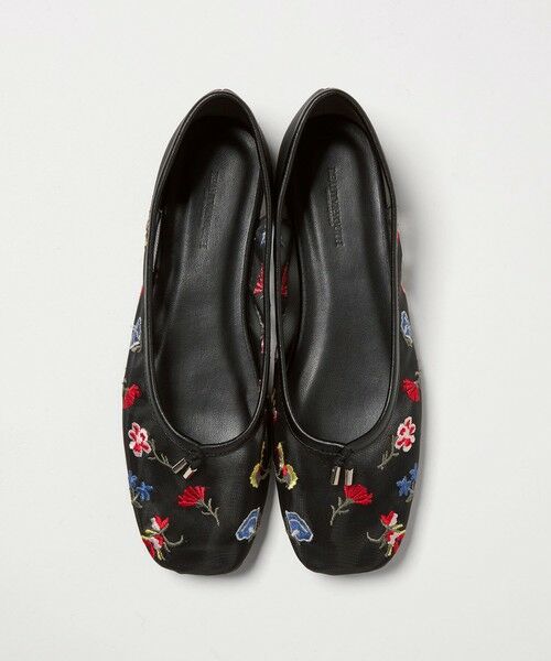 BEAUTY&YOUTH UNITED ARROWS / ビューティー&ユース ユナイテッドアローズ フラットシューズ | チュール フラワー エンブロイダリー バレエシューズ | 詳細6