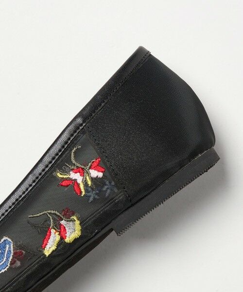 BEAUTY&YOUTH UNITED ARROWS / ビューティー&ユース ユナイテッドアローズ フラットシューズ | チュール フラワー エンブロイダリー バレエシューズ | 詳細8