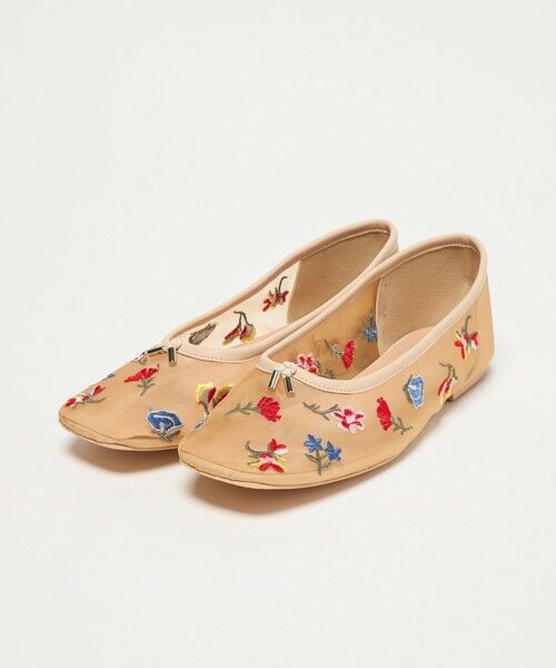 BEAUTY&YOUTH UNITED ARROWS / ビューティー&ユース ユナイテッドアローズ フラットシューズ | チュール フラワー エンブロイダリー バレエシューズ | 詳細17