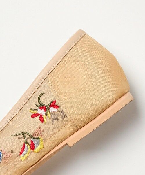 BEAUTY&YOUTH UNITED ARROWS / ビューティー&ユース ユナイテッドアローズ フラットシューズ | チュール フラワー エンブロイダリー バレエシューズ | 詳細24