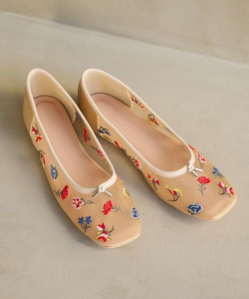 BEAUTY&YOUTH UNITED ARROWS / ビューティー&ユース ユナイテッドアローズ フラットシューズ | チュール フラワー エンブロイダリー バレエシューズ | 詳細10