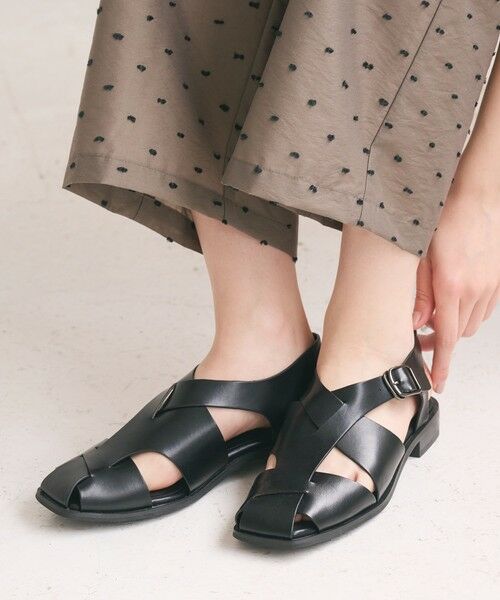 BEAUTY&YOUTH UNITED ARROWS / ビューティー&ユース ユナイテッドアローズ サンダル | ヘンケイライン グルカサンダル（BLACK）