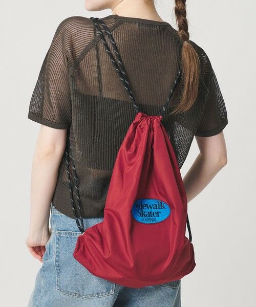 BEAUTY&YOUTH UNITED ARROWS / ビューティー&ユース ユナイテッドアローズ リュック・バックパック | 【別注】＜PARROTT CANVAS＞ナップサック（WINE）