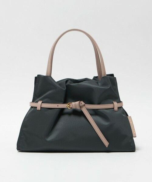 BEAUTY&YOUTH UNITED ARROWS / ビューティー&ユース ユナイテッドアローズ トートバッグ | ＜VIOLAd’ORO＞BIANCA ナイロン ベルト トートバッグ（DK.GRAY）
