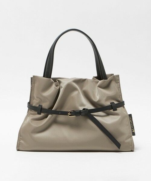 BEAUTY&YOUTH UNITED ARROWS / ビューティー&ユース ユナイテッドアローズ トートバッグ | ＜VIOLAd’ORO＞BIANCA ナイロン ベルト トートバッグ（MOCA）