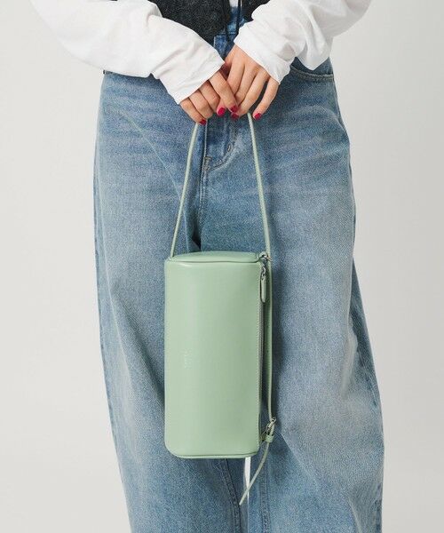 BEAUTY&YOUTH UNITED ARROWS / ビューティー&ユース ユナイテッドアローズ ショルダーバッグ | ＜YAHKI＞レザー スクエア ダブルジップ ショルダーバッグ | 詳細7