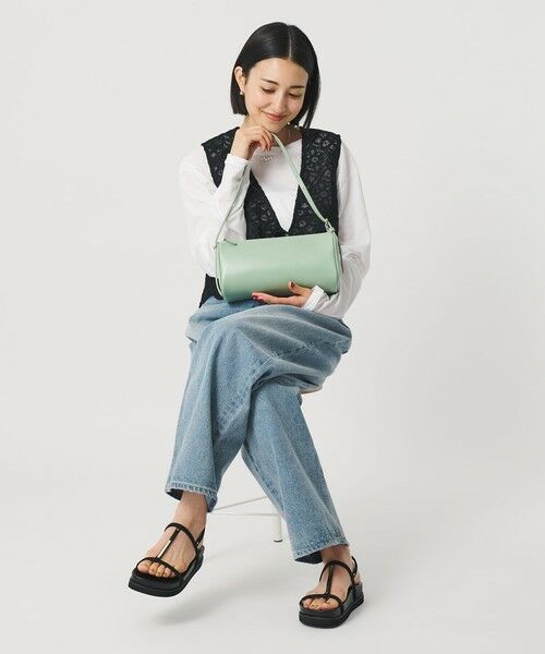 BEAUTY&YOUTH UNITED ARROWS / ビューティー&ユース ユナイテッドアローズ ショルダーバッグ | ＜YAHKI＞レザー スクエア ダブルジップ ショルダーバッグ | 詳細8