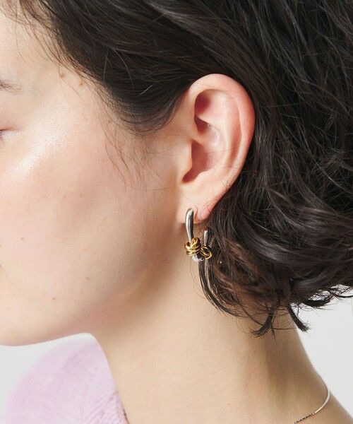 BEAUTY&YOUTH UNITED ARROWS / ビューティー&ユース ユナイテッドアローズ ピアス・イヤリング | ＜LAPUIS＞Flow coil ピアス | 詳細1