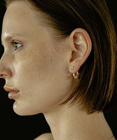 BEAUTY&YOUTH UNITED ARROWS / ビューティー&ユース ユナイテッドアローズ ピアス・イヤリング | ＜LAPUIS＞Drop flow coil ピアス