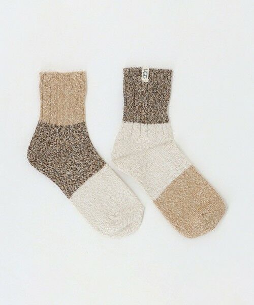 BEAUTY&YOUTH UNITED ARROWS / ビューティー&ユース ユナイテッドアローズ ソックス | ＜UGG＞Jhene Quarter ソックス（MD.BROWN）