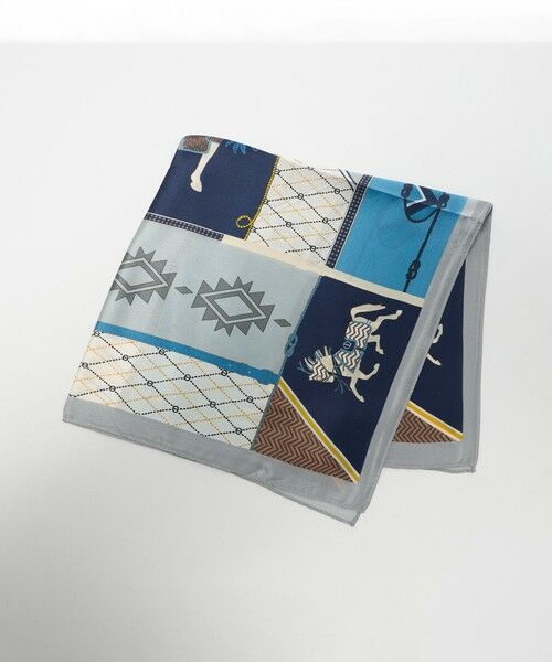 BEAUTY&YOUTH UNITED ARROWS / ビューティー&ユース ユナイテッドアローズ バンダナ・スカーフ | シルク ホース スカーフ（COBALT）