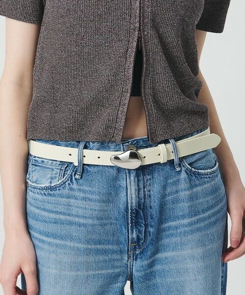 BEAUTY&YOUTH UNITED ARROWS / ビューティー&ユース ユナイテッドアローズ ベルト・サスペンダー | 【一部別注】＜LE VERNIS＞Poire ベルト（OFF WHITE）