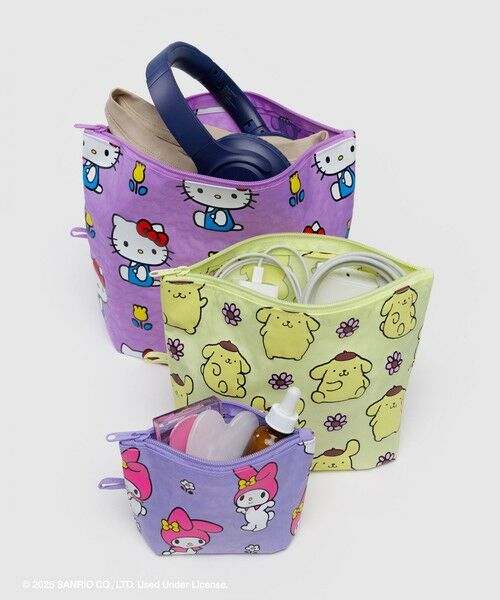 BEAUTY&YOUTH UNITED ARROWS / ビューティー&ユース ユナイテッドアローズ ポーチ | ＜BAGGU×Sanrio＞GO POUCH Hello Kitty and Friends Florals/3P | 詳細1