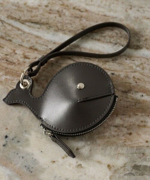 BEAUTY&YOUTH UNITED ARROWS / ビューティー&ユース ユナイテッドアローズ ポーチ | 【別注】＜YAHKI＞レザー クジラ ポーチ ストラップ（BLACK）