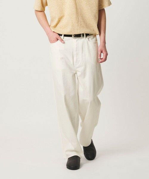 BEAUTY&YOUTH UNITED ARROWS / ビューティー&ユース ユナイテッドアローズ その他パンツ | テーパード ホワイト デニム 5ポケット パンツ NO.9 | 詳細2