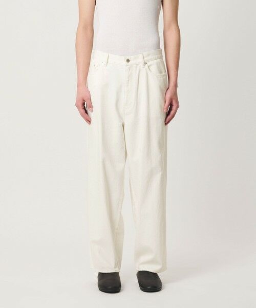 BEAUTY&YOUTH UNITED ARROWS / ビューティー&ユース ユナイテッドアローズ その他パンツ | テーパード ホワイト デニム 5ポケット パンツ NO.9 | 詳細4
