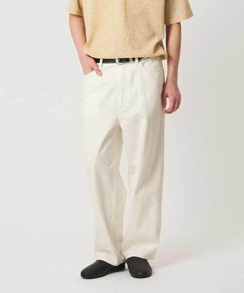 BEAUTY&YOUTH UNITED ARROWS / ビューティー&ユース ユナイテッドアローズ その他パンツ | テーパード ホワイト デニム 5ポケット パンツ NO.9（WHITE）