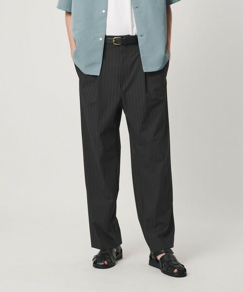 BEAUTY&YOUTH UNITED ARROWS / ビューティー&ユース ユナイテッドアローズ その他パンツ | ピンストライプ バギー スラックス NO.9 ストレッチ（BLACK）
