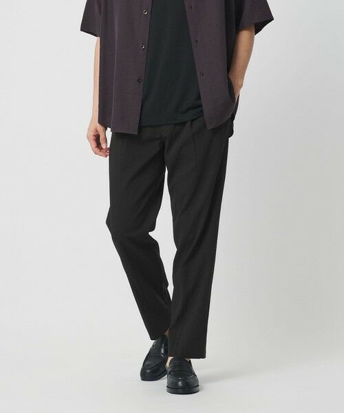 BEAUTY&YOUTH UNITED ARROWS / ビューティー&ユース ユナイテッドアローズ その他パンツ | ソアロン 1プリーツ テーパード イージー パンツ NO.5（BLACK）