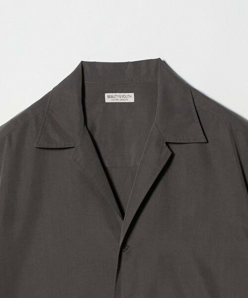 BEAUTY&YOUTH UNITED ARROWS / ビューティー&ユース ユナイテッドアローズ シャツ・ブラウス | ドレーピー ディープ オープンカラー シャツ GRANDE型 | 詳細4