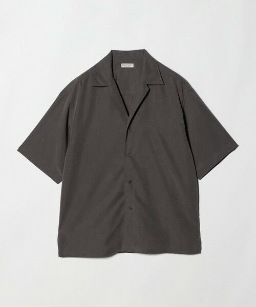 BEAUTY&YOUTH UNITED ARROWS / ビューティー&ユース ユナイテッドアローズ シャツ・ブラウス | ドレーピー ディープ オープンカラー シャツ GRANDE型（DK.BROWN）