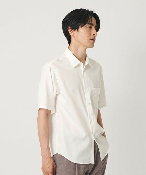 BEAUTY&YOUTH UNITED ARROWS / ビューティー&ユース ユナイテッドアローズ シャツ・ブラウス | クリア オックスフォード デオドラント レギュラー 半袖シャツ SLIM型 抗菌防臭 | 詳細1