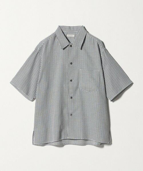 BEAUTY&YOUTH UNITED ARROWS / ビューティー&ユース ユナイテッドアローズ シャツ・ブラウス | コクーン ドビー キャンプカラー シャツ GRANDE型（BLACK）