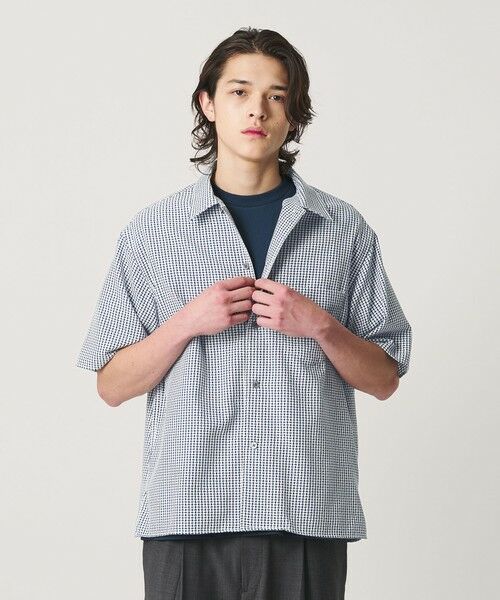 BEAUTY&YOUTH UNITED ARROWS / ビューティー&ユース ユナイテッドアローズ シャツ・ブラウス | コクーン ドビー キャンプカラー シャツ GRANDE型 | 詳細19