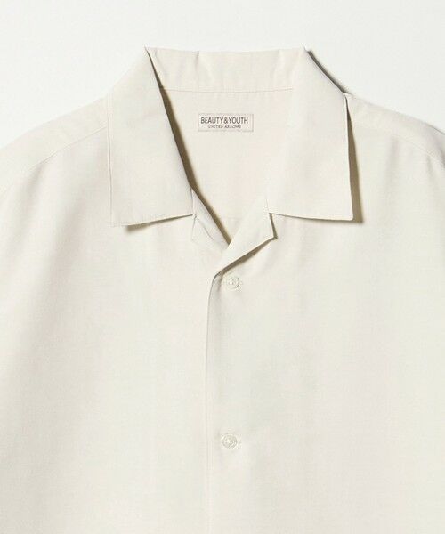BEAUTY&YOUTH UNITED ARROWS / ビューティー&ユース ユナイテッドアローズ シャツ・ブラウス | シルキータッチ ナロー オープンカラー シャツ FORM型 | 詳細3