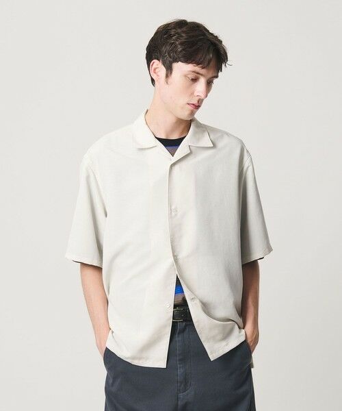 BEAUTY&YOUTH UNITED ARROWS / ビューティー&ユース ユナイテッドアローズ シャツ・ブラウス | シルキータッチ ナロー オープンカラー シャツ FORM型 | 詳細4