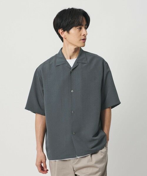 BEAUTY&YOUTH UNITED ARROWS / ビューティー&ユース ユナイテッドアローズ シャツ・ブラウス | シルキータッチ ナロー オープンカラー シャツ FORM型 | 詳細5