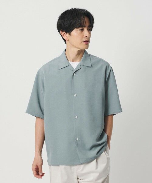 BEAUTY&YOUTH UNITED ARROWS / ビューティー&ユース ユナイテッドアローズ シャツ・ブラウス | シルキータッチ ナロー オープンカラー シャツ FORM型 | 詳細16