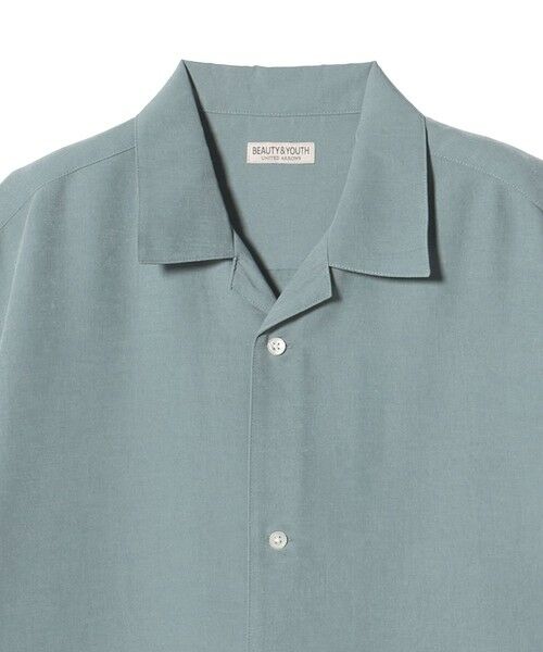 BEAUTY&YOUTH UNITED ARROWS / ビューティー&ユース ユナイテッドアローズ シャツ・ブラウス | シルキータッチ ナロー オープンカラー シャツ FORM型 | 詳細30