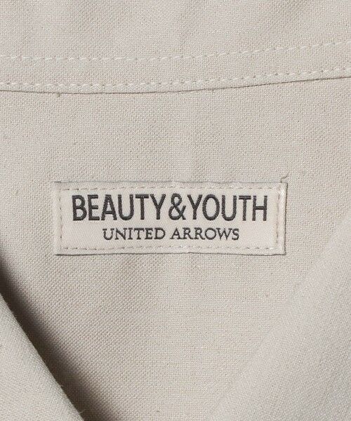 BEAUTY&YOUTH UNITED ARROWS / ビューティー&ユース ユナイテッドアローズ シャツ・ブラウス | タンブル リネン スクエア シャツ GRANDE型 | 詳細12